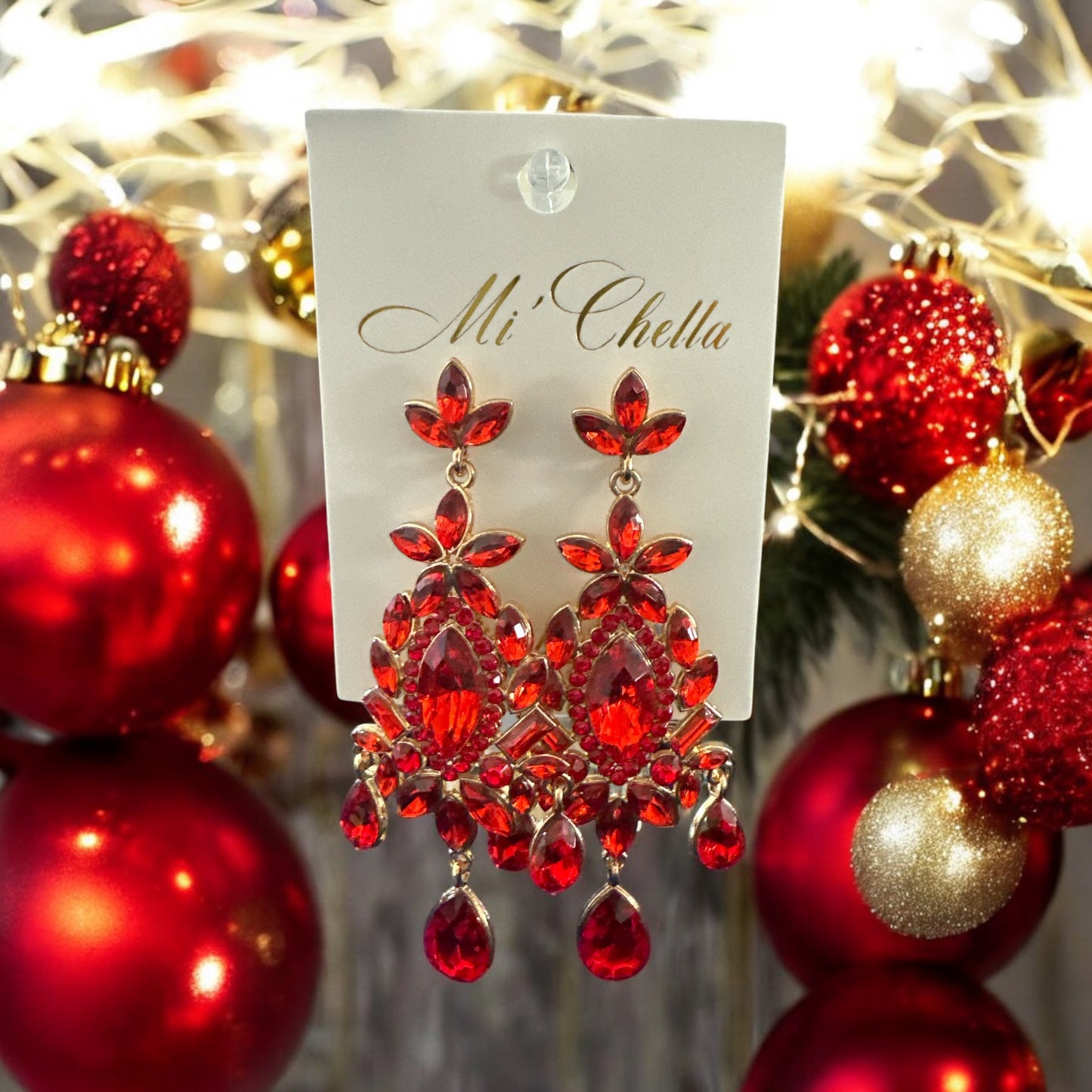 Holiday Cheer Red Earring