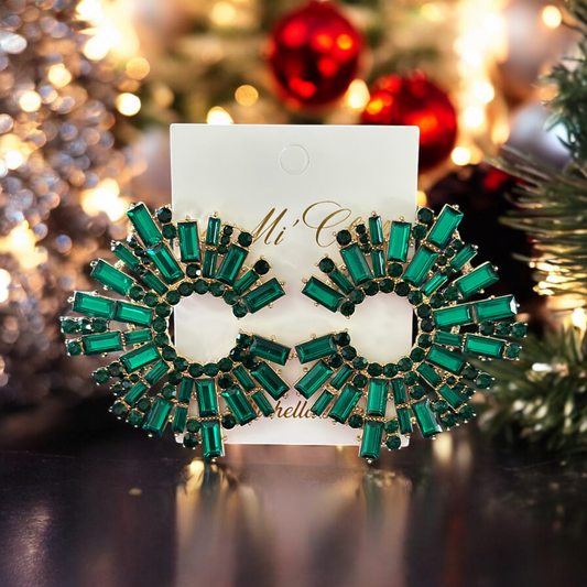 Emerald Holiday Earring